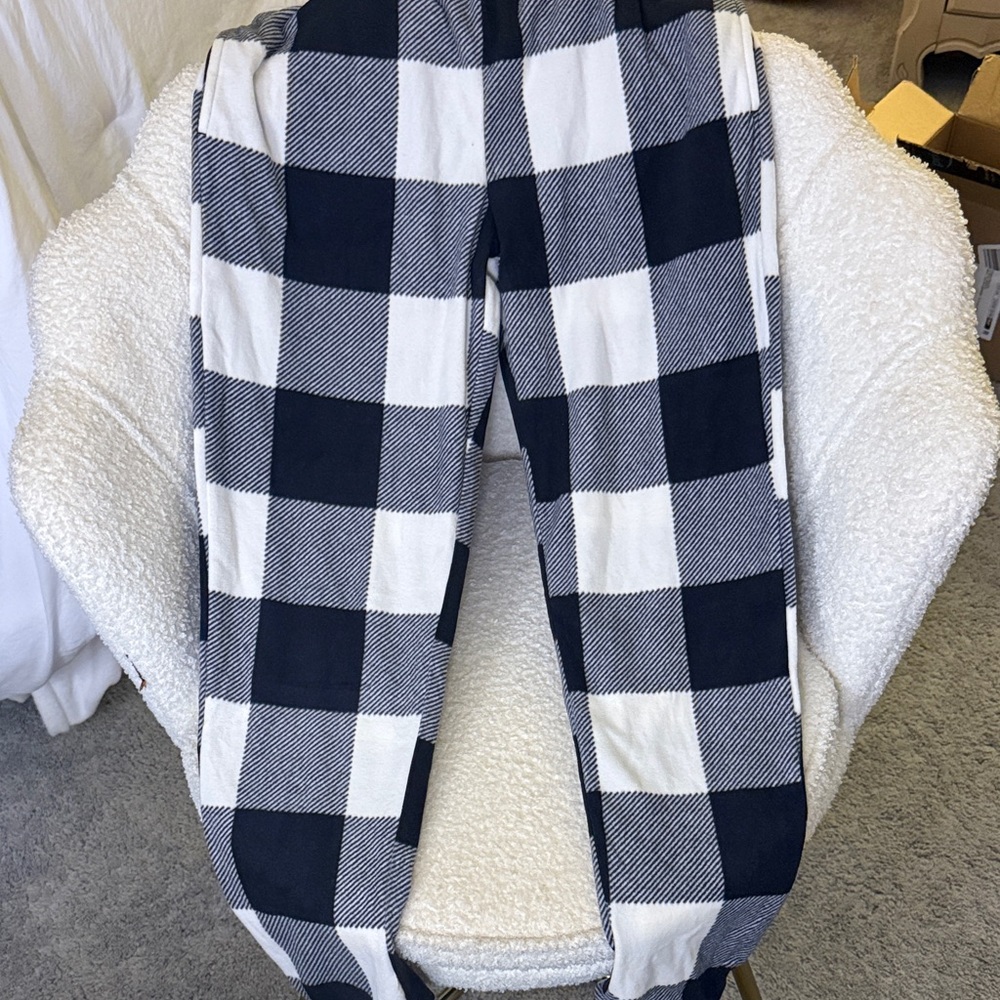 Black and White Checkered Pants
